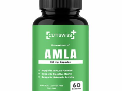Cutiswiss Amla Capsules 750 mg.