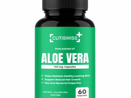 Cutiswiss Aloevera Capsules 750 mg.