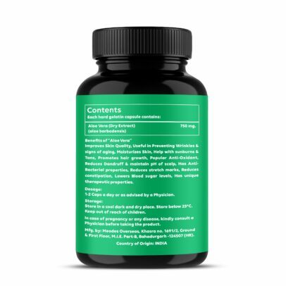 Cutiswiss Aloevera Capsules 750 mg.
